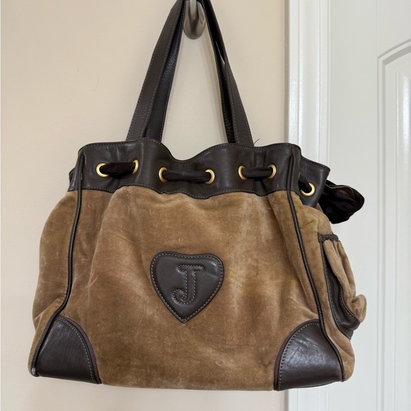 Juicy Couture Daydreamer Tote: Tan and Brown Embroidered - Picture 2 of 9